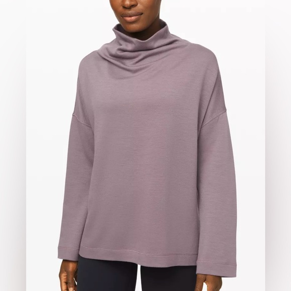 Lululemon Women’s Principal Dancer Funnel Neck Sweater in Lunar Rock - Picture 1 of 8